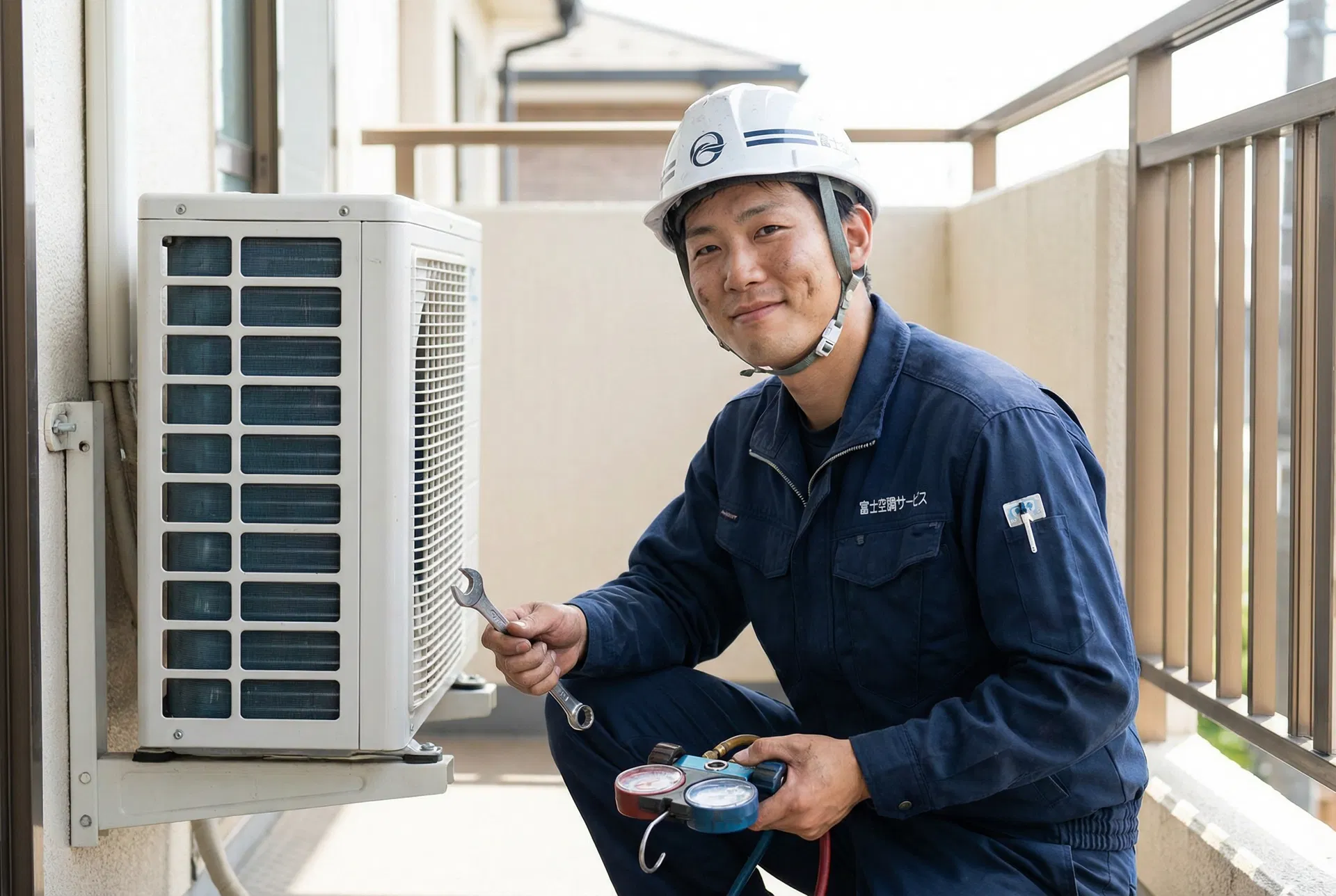 エアコン修理技術者