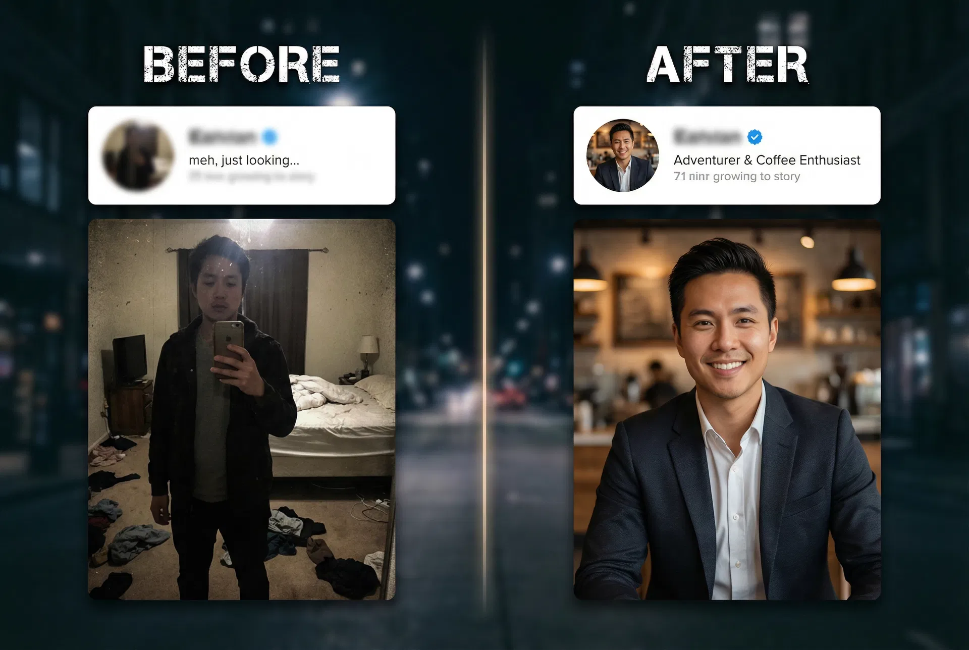 Profile before and after optimization