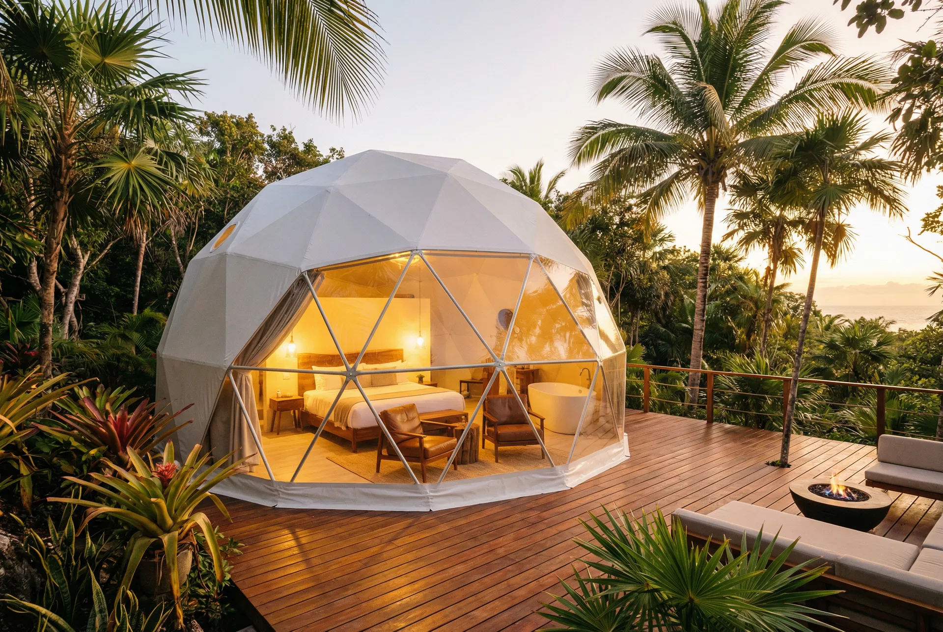 Glamping Domes by Jumei — luxury glamping structure for sale in Jalisco and Nayarit Mexico