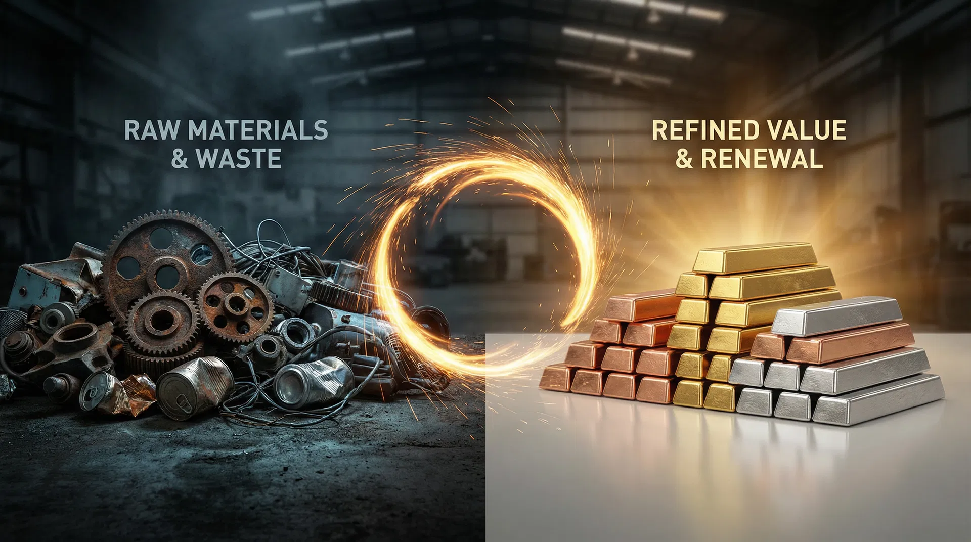 Processo de transformação de resíduos metálicos em valor