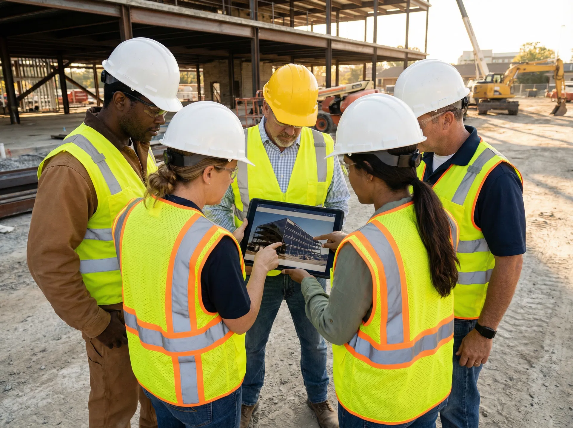 Team collaboration on site