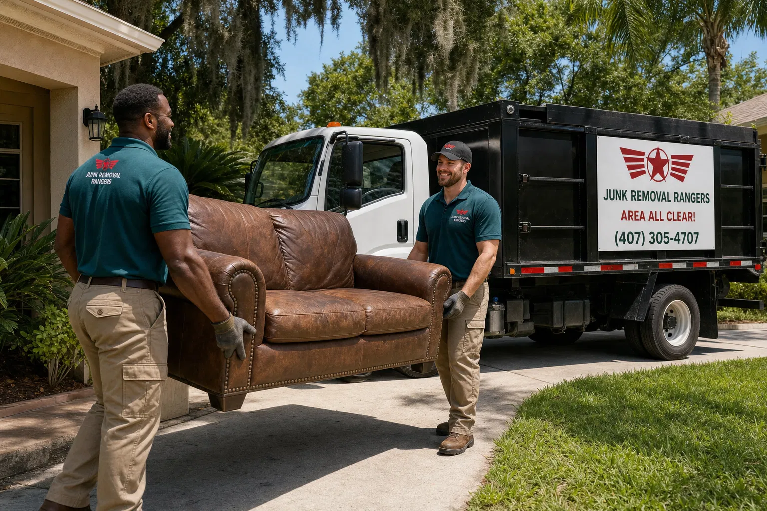 Junk Removal Rangers team in action