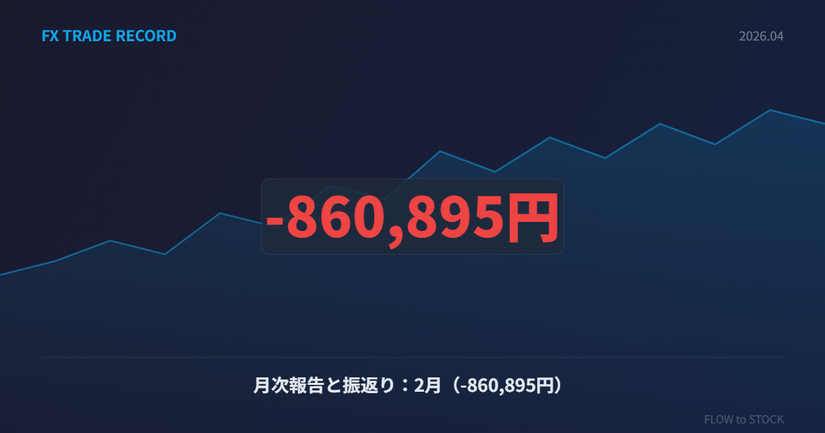 月次報告と振返り：2月（-860,895円）