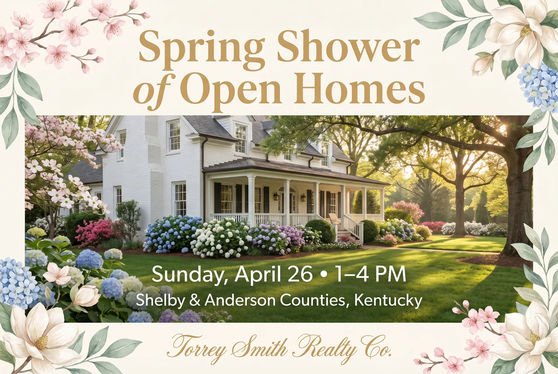 Spring Shower of Open Homes - Event Banner