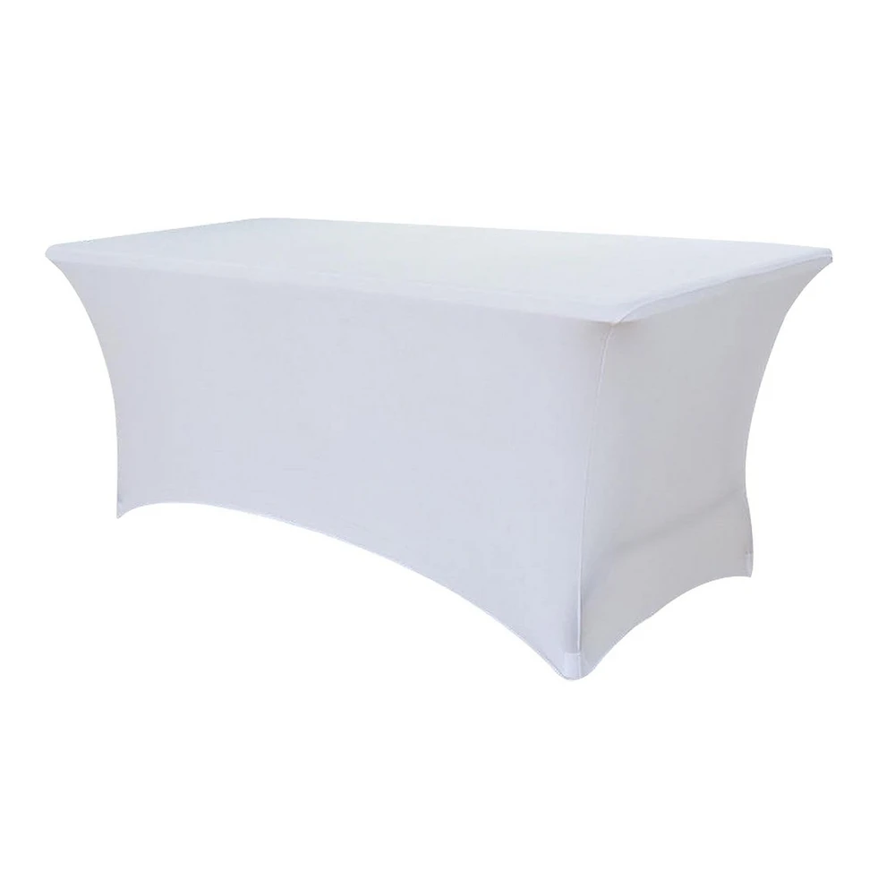 Housse de table extensible 180cm blanche