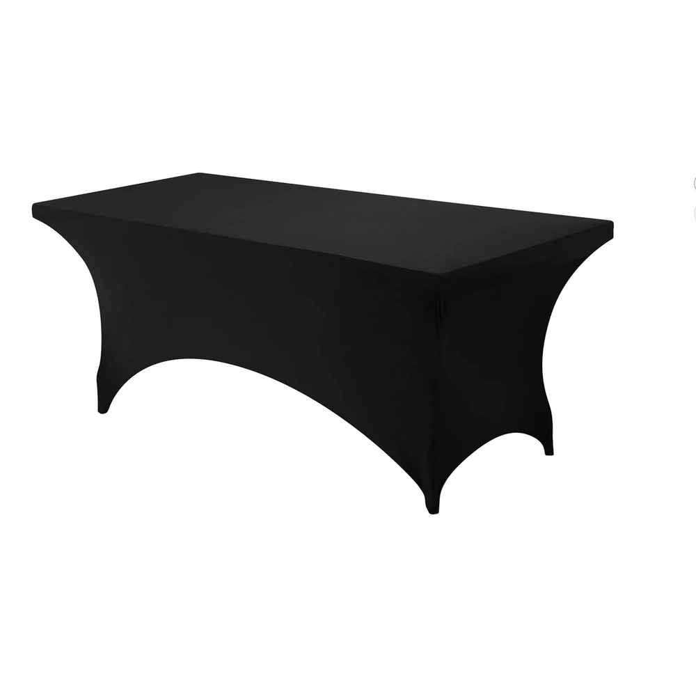 Housse de table extensible 180cm noire