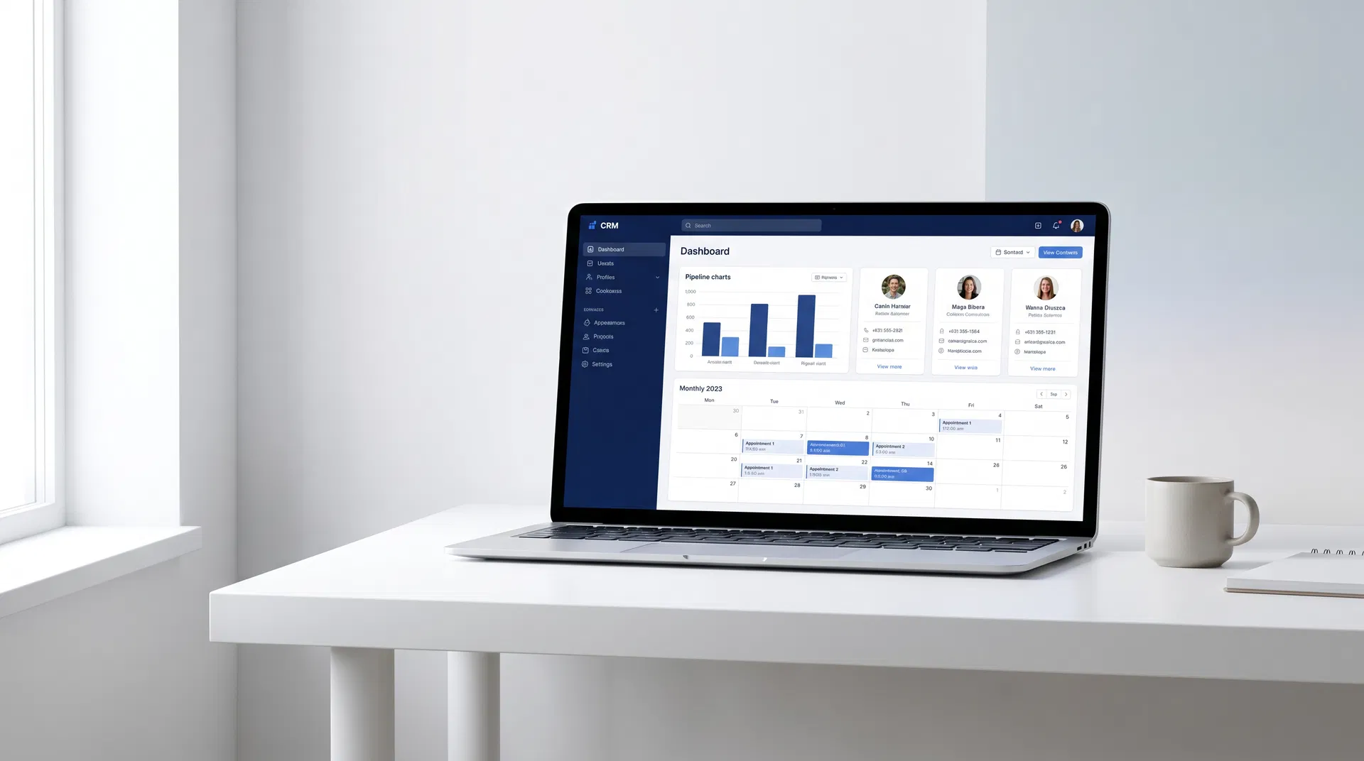 SocialBlastPRO CRM dashboard — click to watch demo
