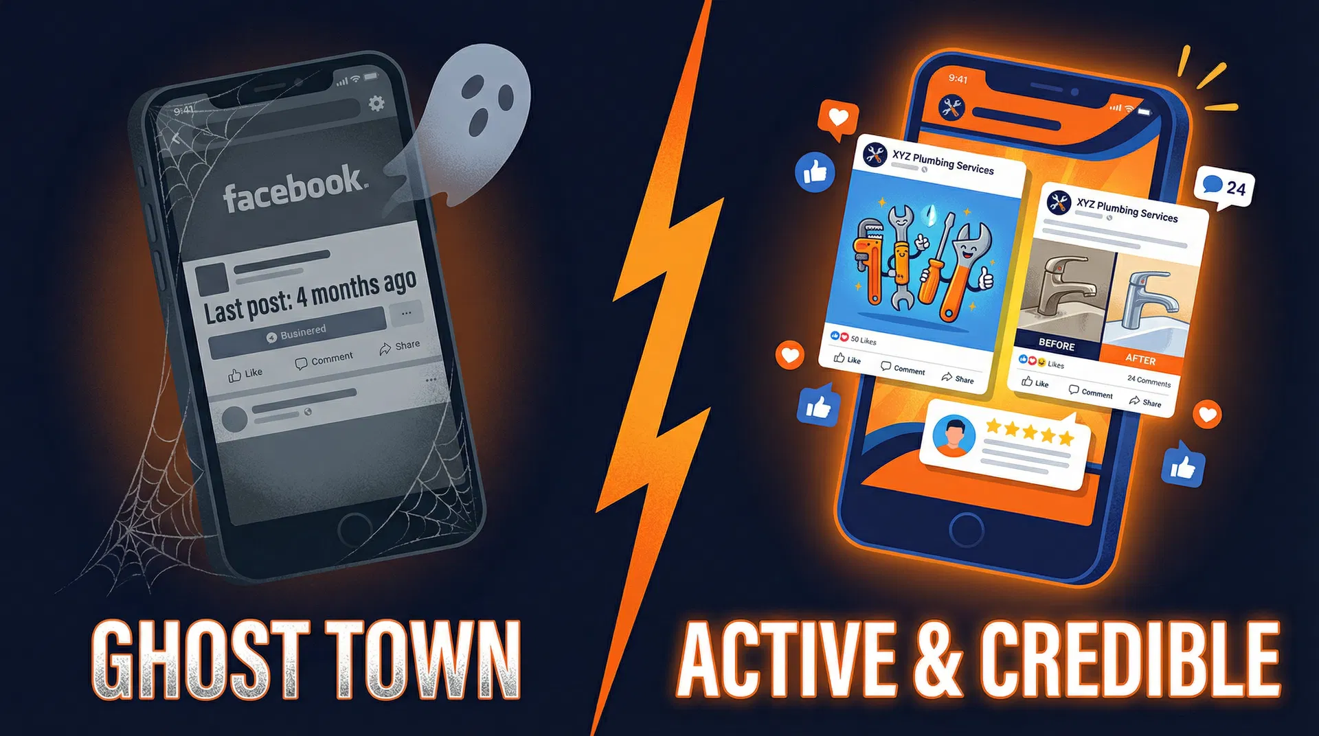 Ghost Town vs Active & Credible