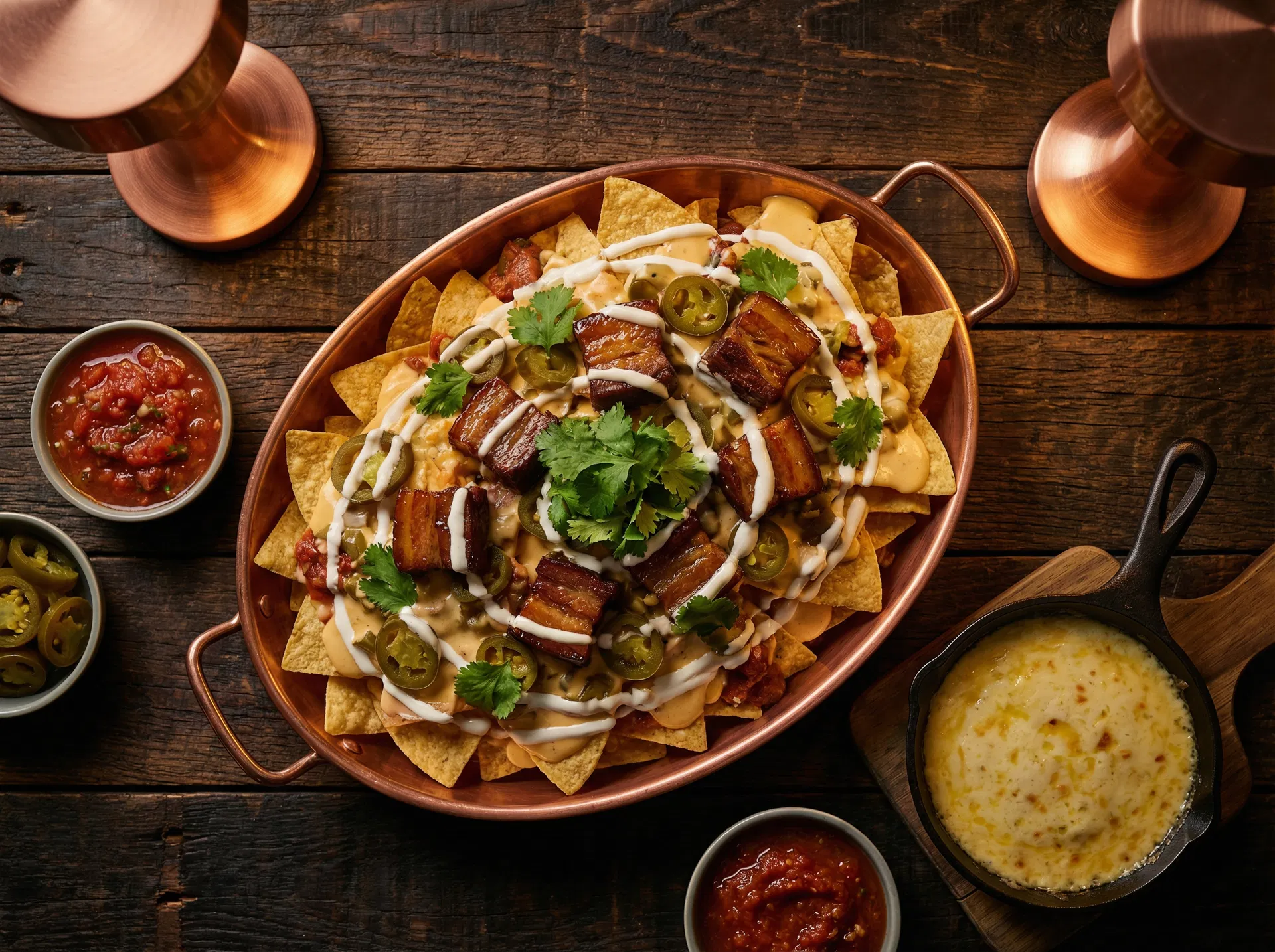 Loaded Pork Belly Nachos