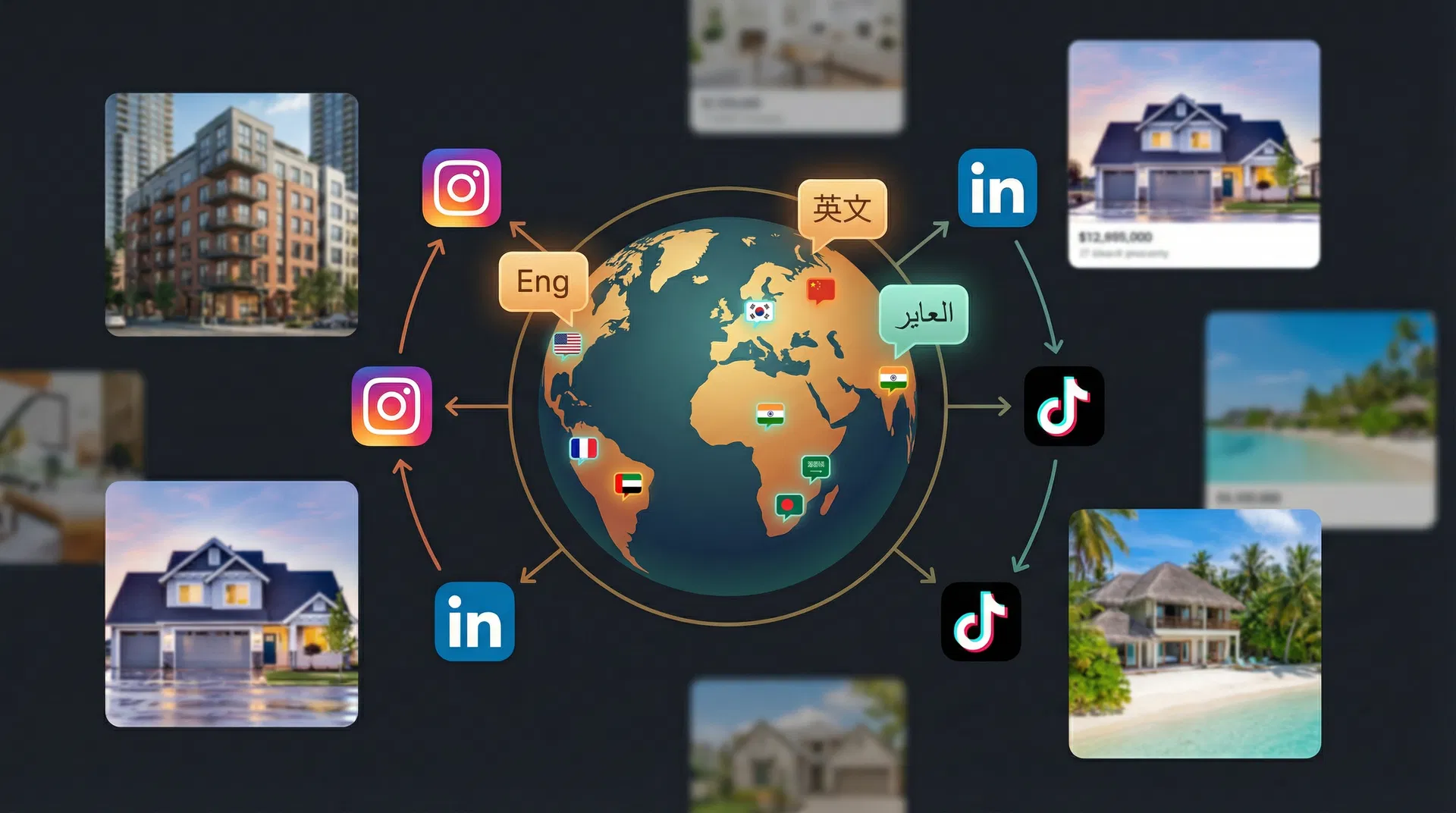 Unlock New Markets: The Power of Multi-Language Social Media for Real Estate Agents