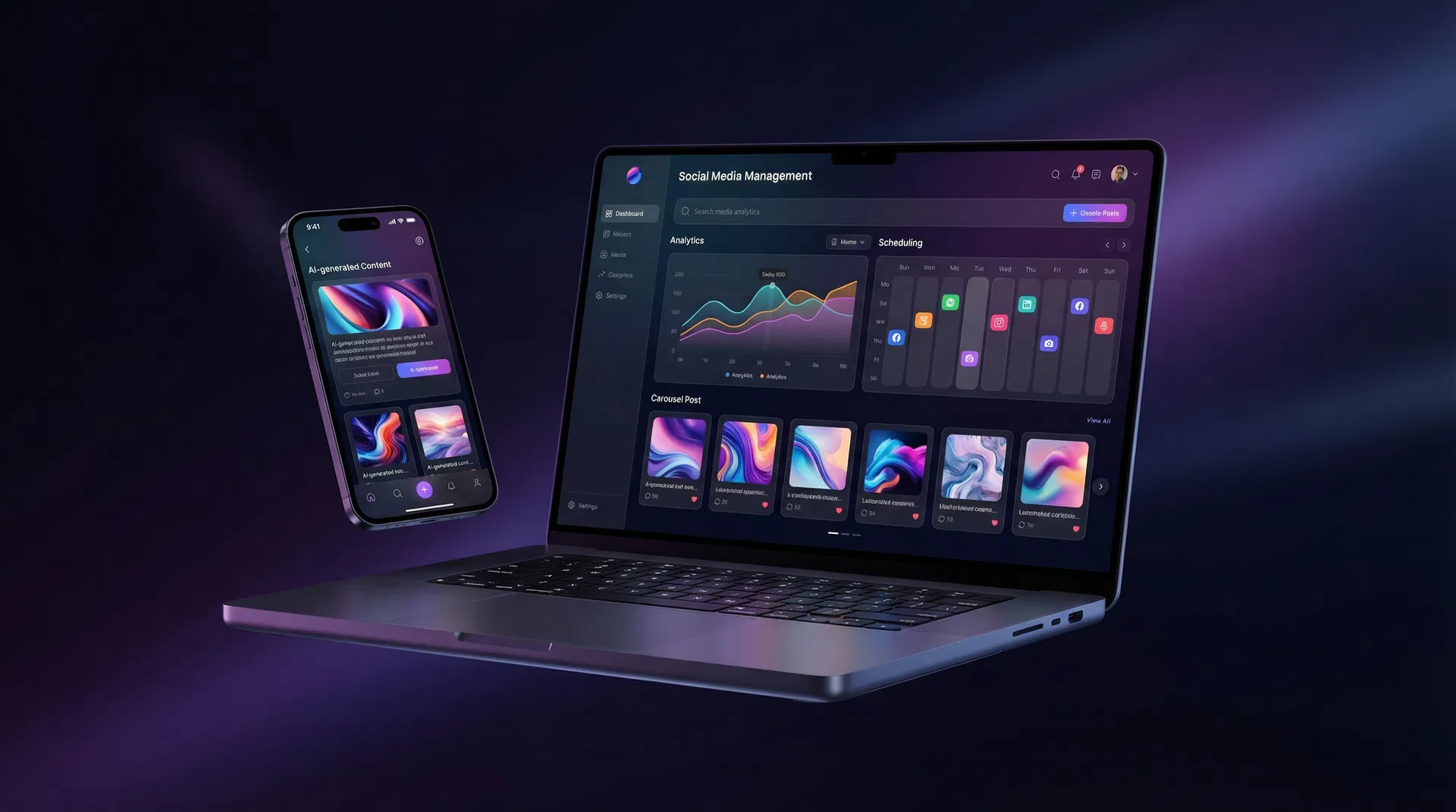 PostPilot Dashboard — AI Social Media Manager for Real Estate