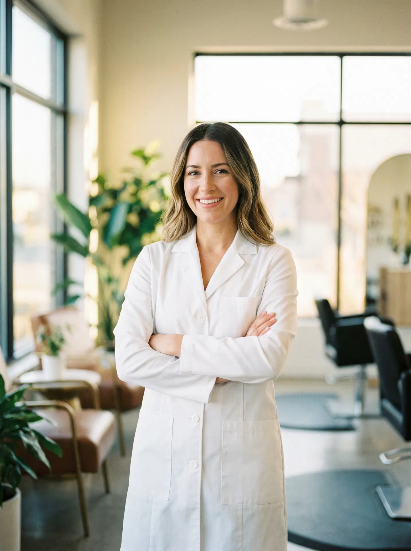 Happy business owner