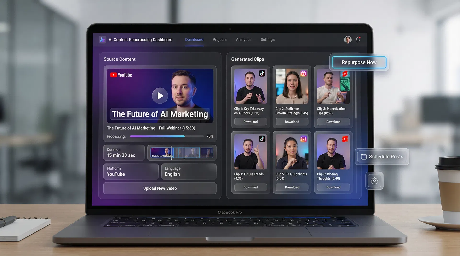 eGenieHub Shorts Platform Dashboard