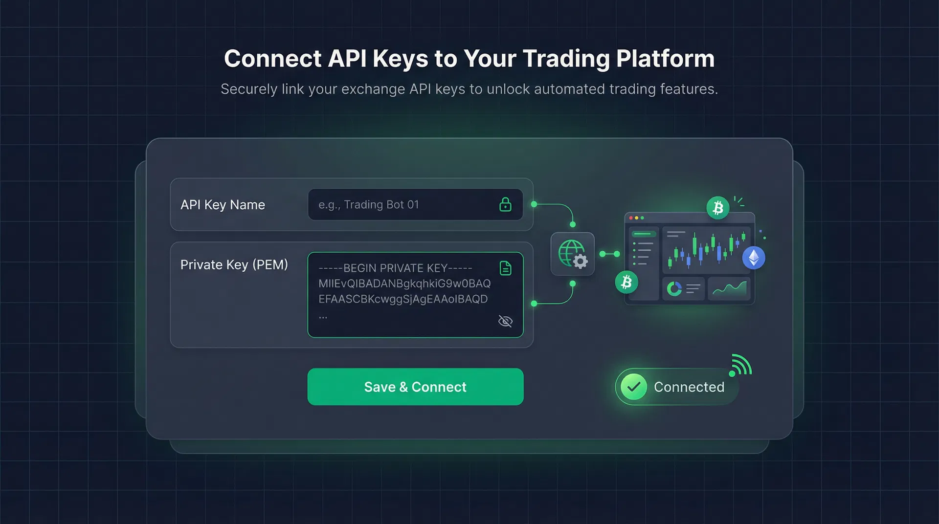 Connect API keys to ScalpEx