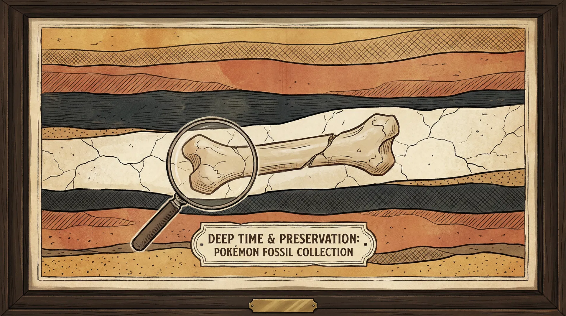 Geological strata illustration