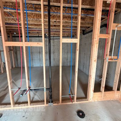 New Construction plumbing project