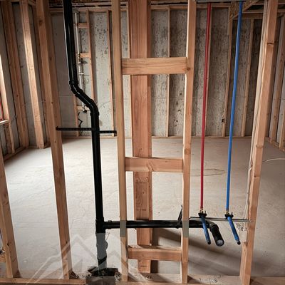 New Construction plumbing project