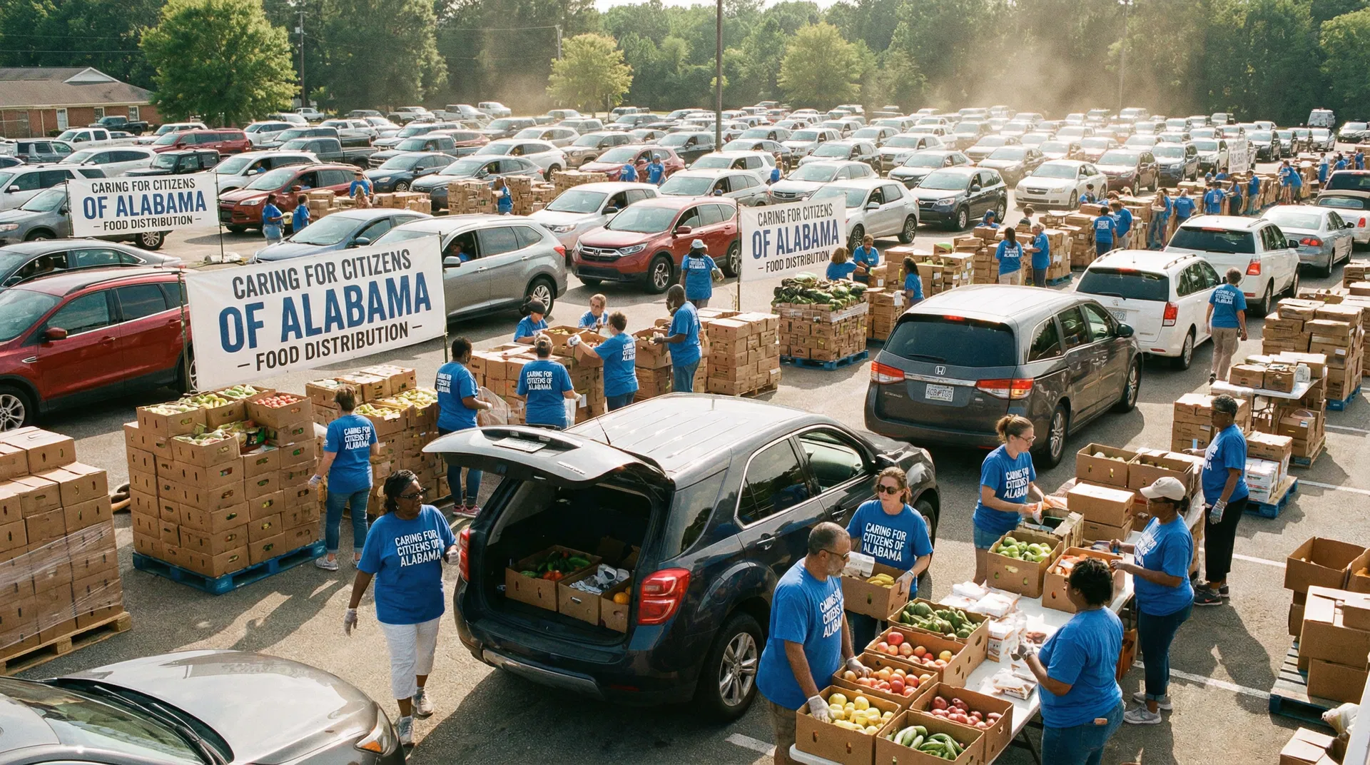 Food distribution event