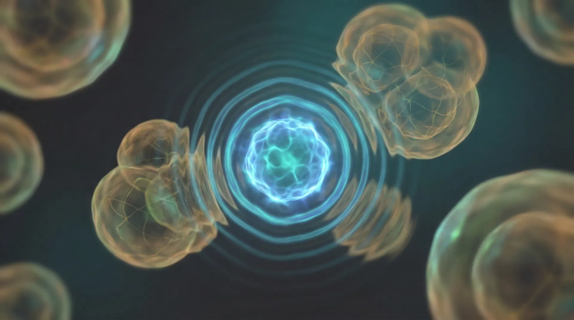 PEMF electromagnetic field visualization at cellular level