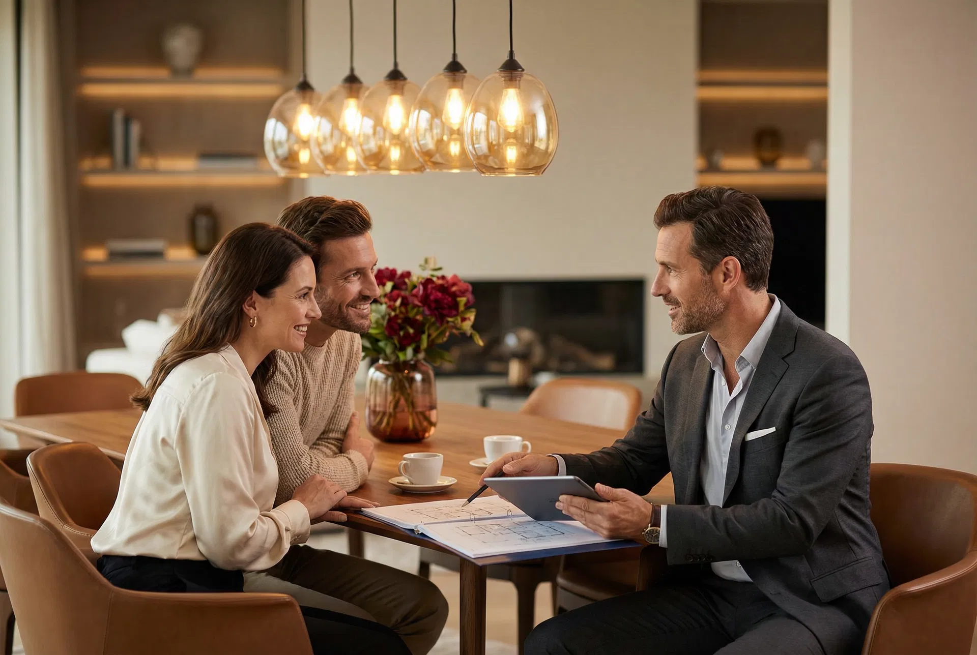 Agent meeting with sellers