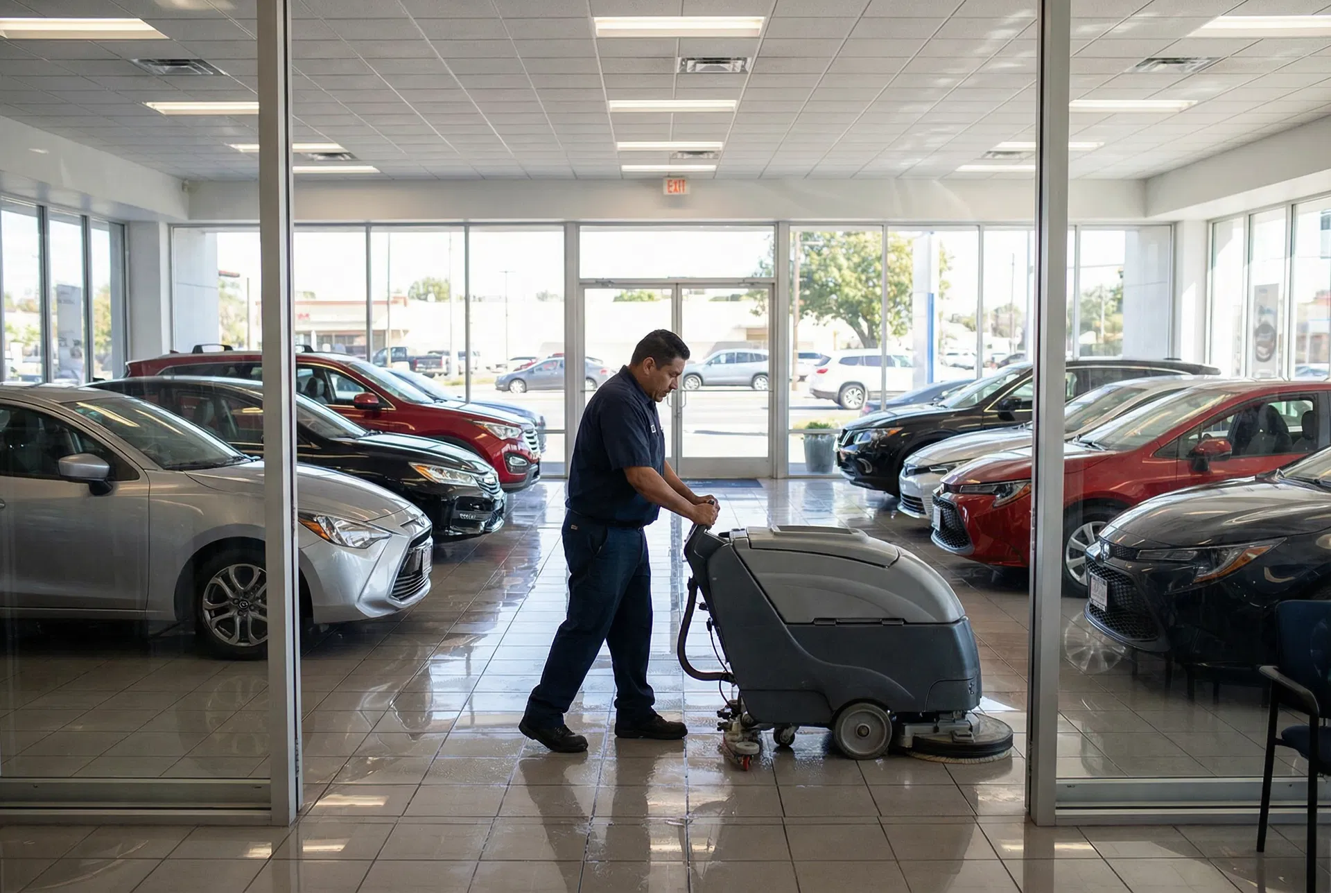 Auto Dealership Cleaning — Mile High Pro Cleaning Services
