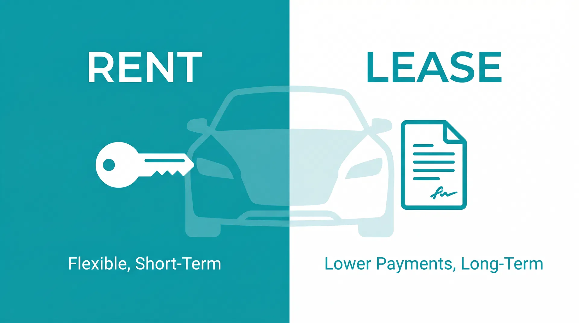 장기렌트와 리스, 뭐가 다를까? 한눈에 비교하기