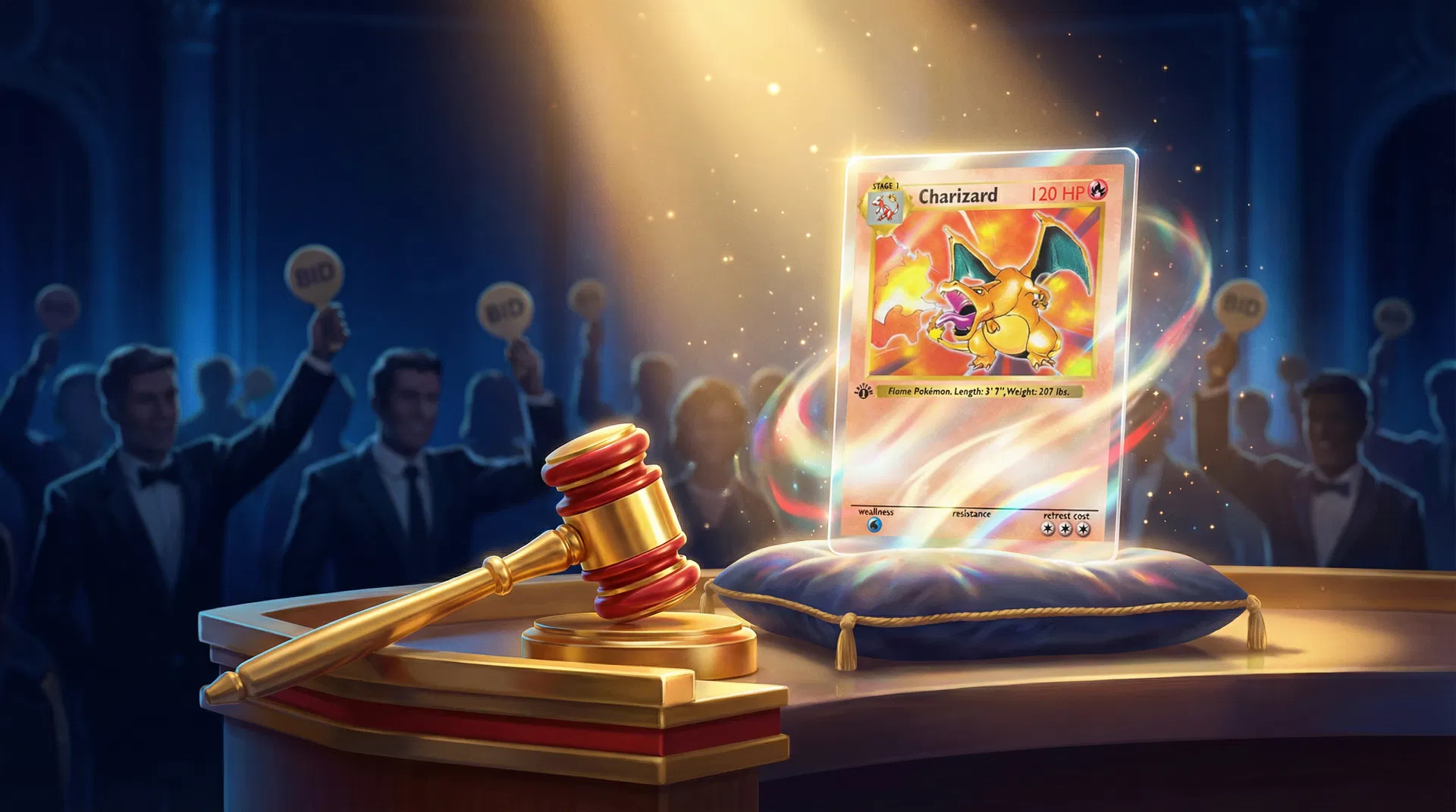 Leilões de cartas Pokémon TCG