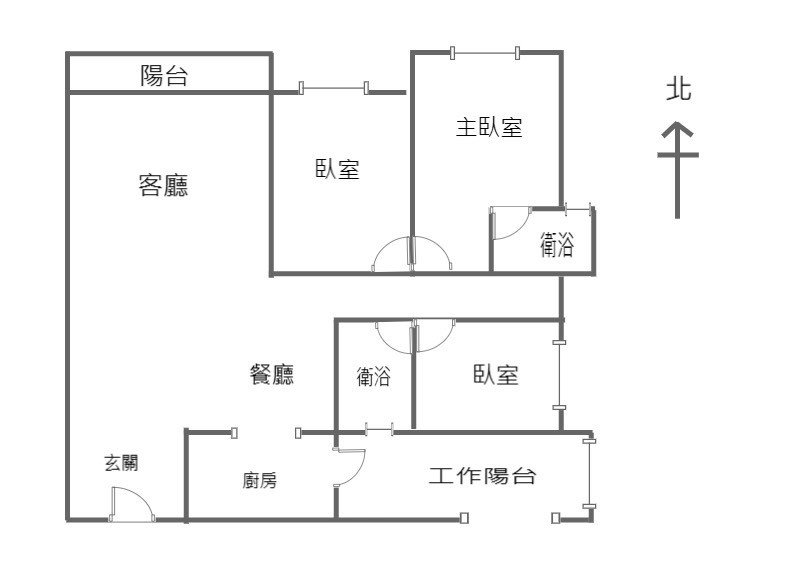 台中大里區 景川匯 3房 室內照片