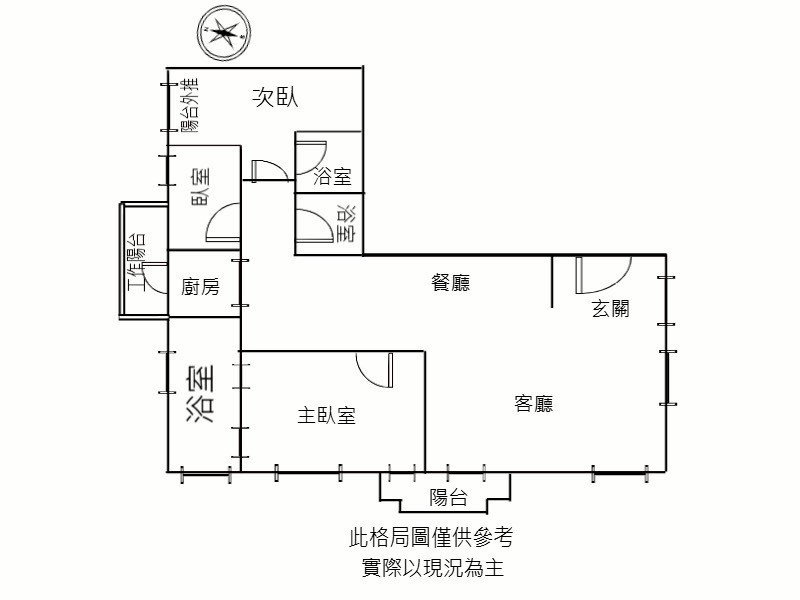 台中西屯區 赫里翁 3房 客廳