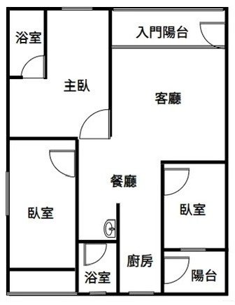 台中西區 由鉅AZ學生活 3房 室內照片