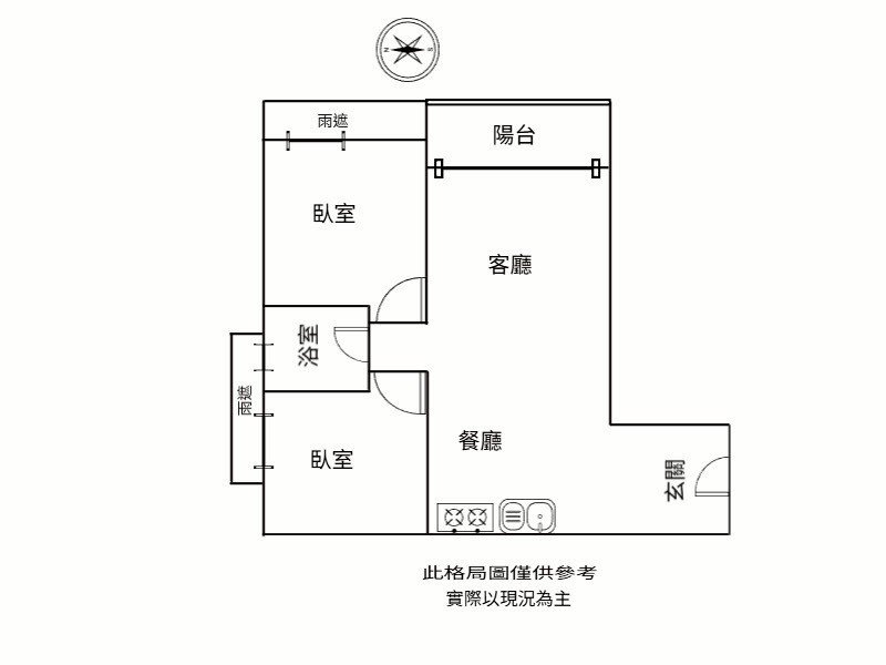 台中大里區 康橋河畔康活 2房 室內照片