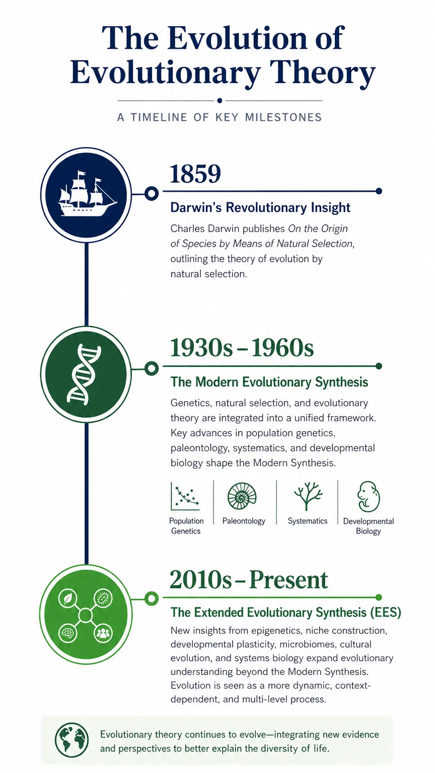 Timeline da Evolução da Teoria Evolutiva