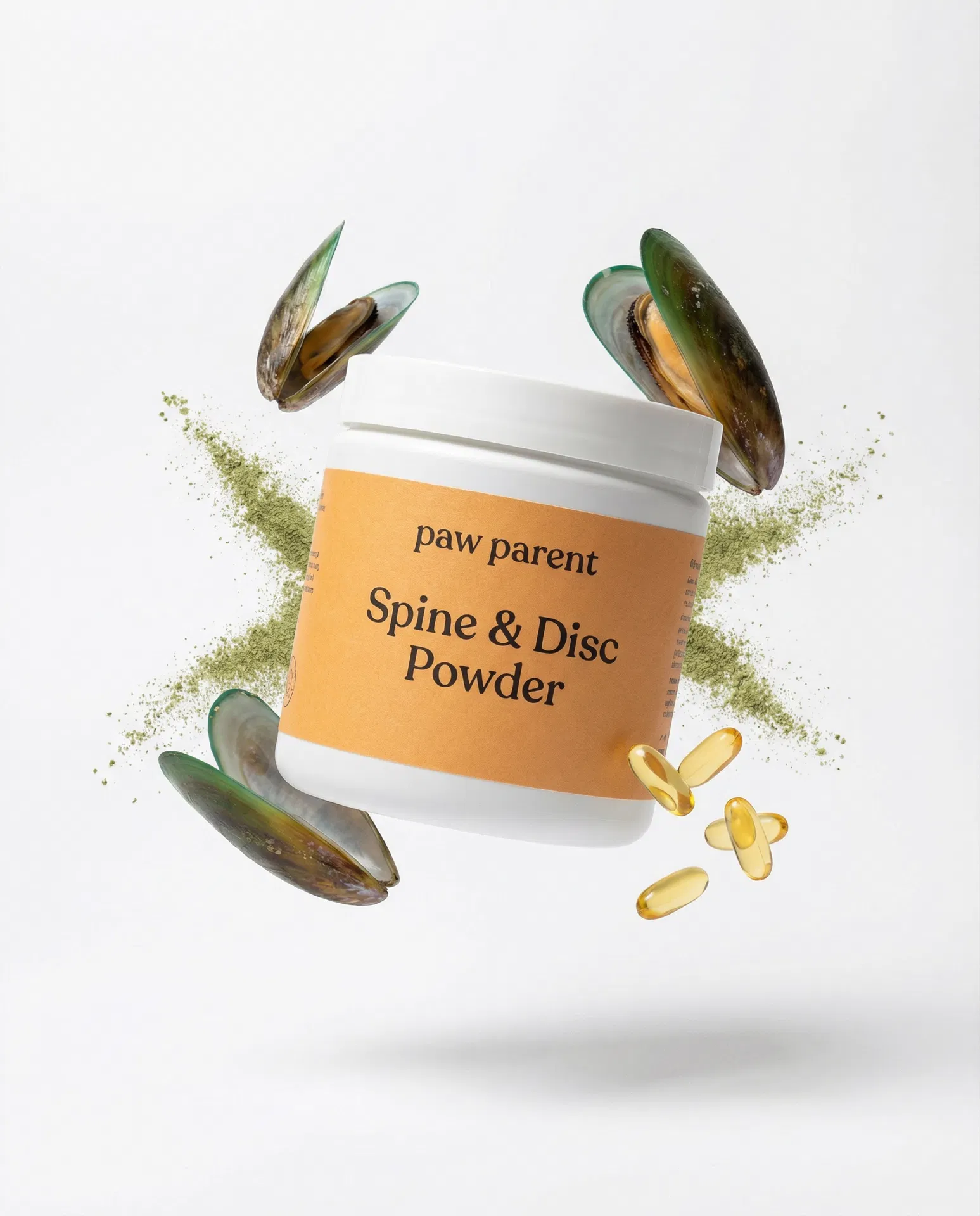Paw Parent Spine & Disc Powder with green lipped mussels
