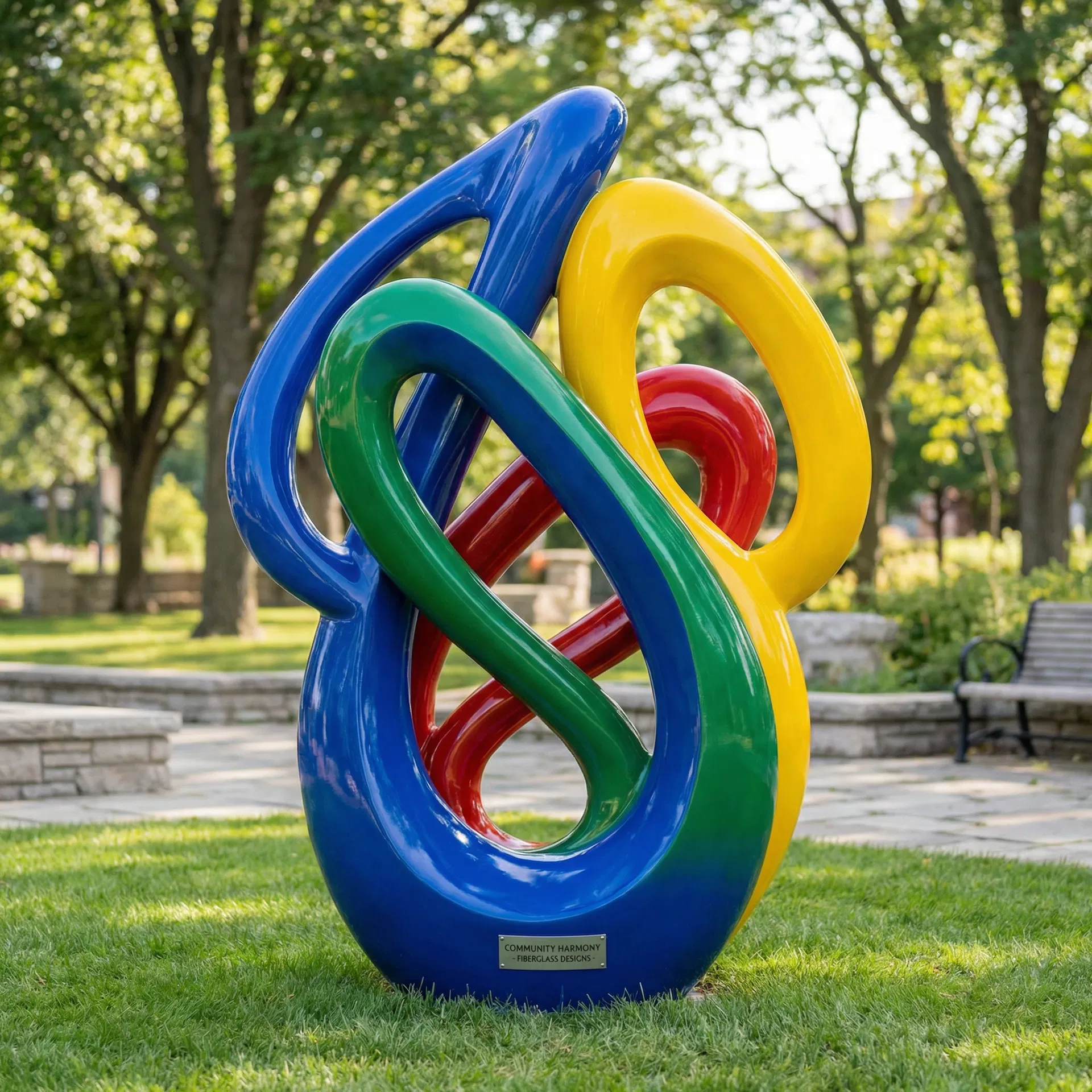 Colorful Fiberglass Sculpture