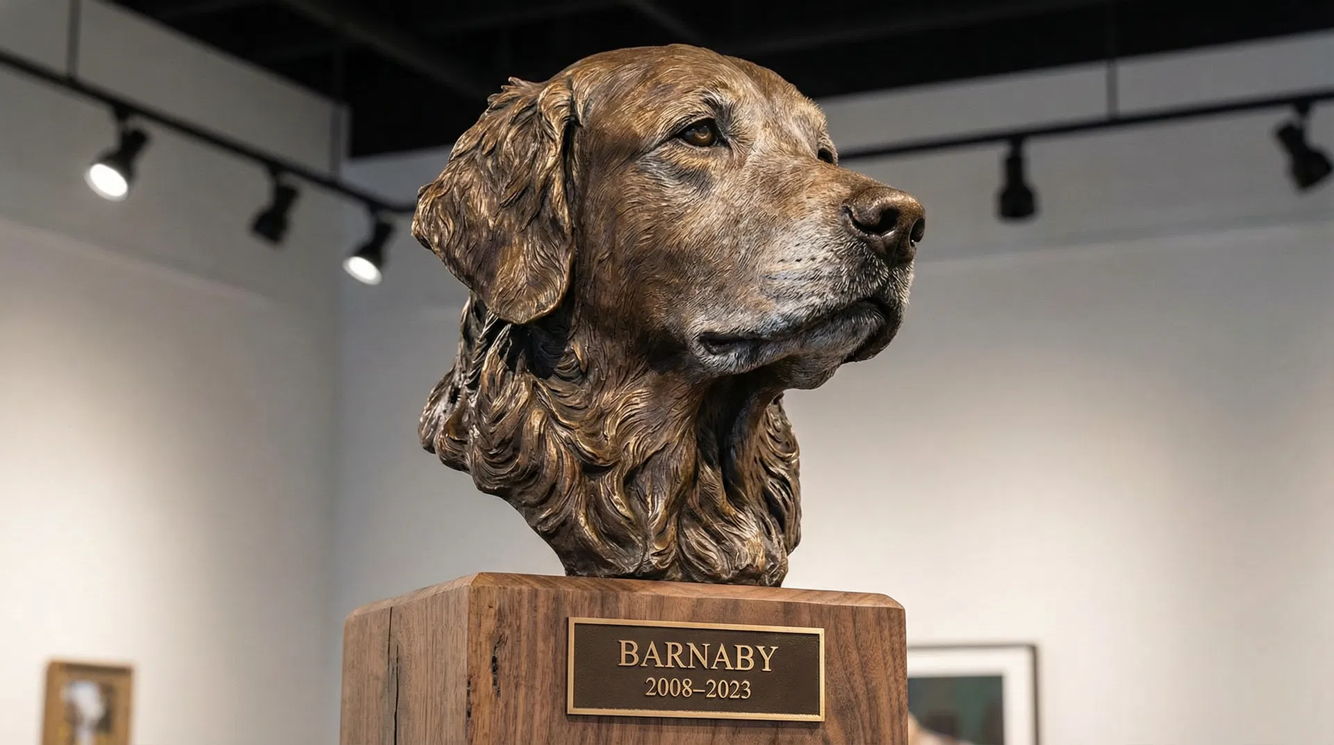 Custom Pet Portrait Bronze