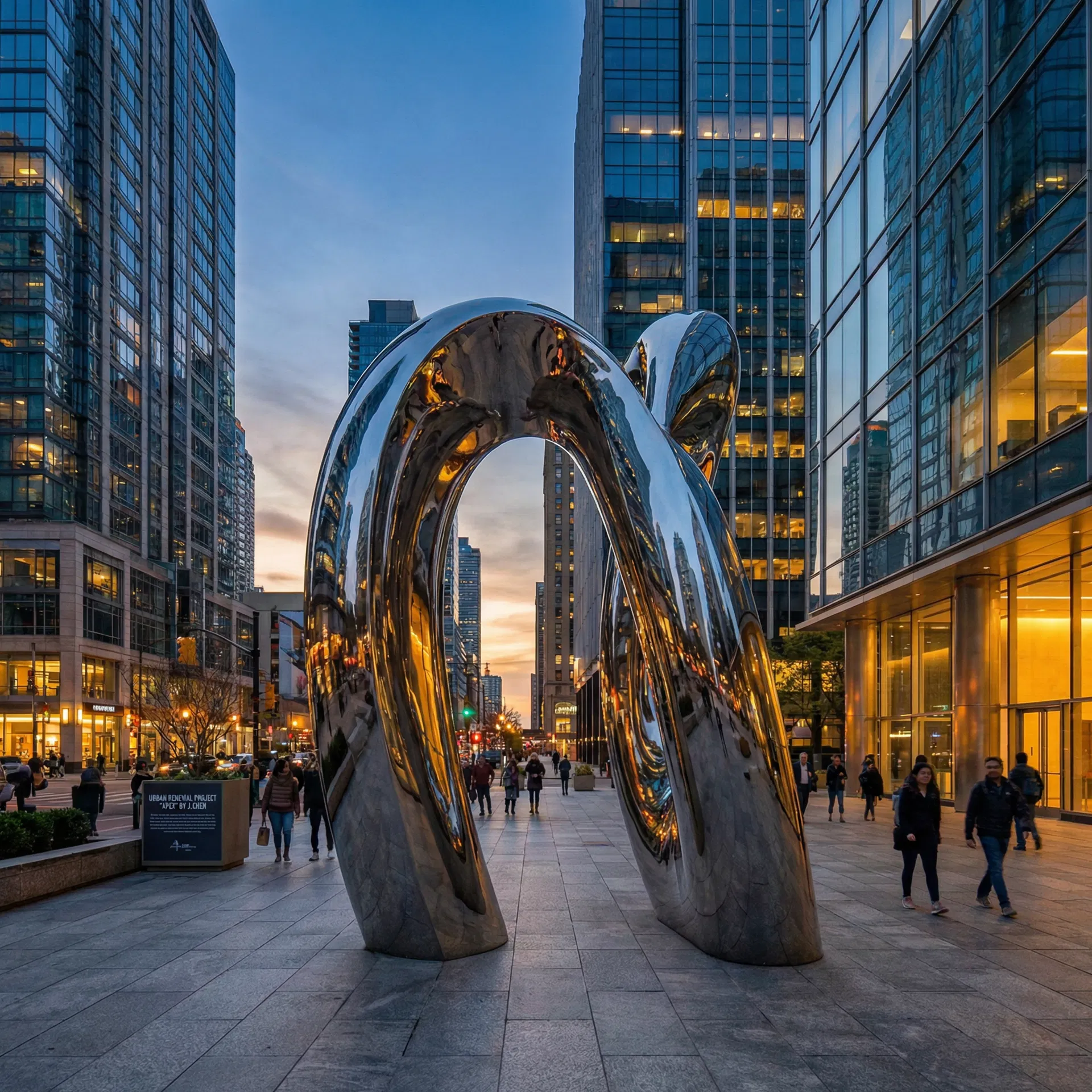 Urban Landmark Sculpture