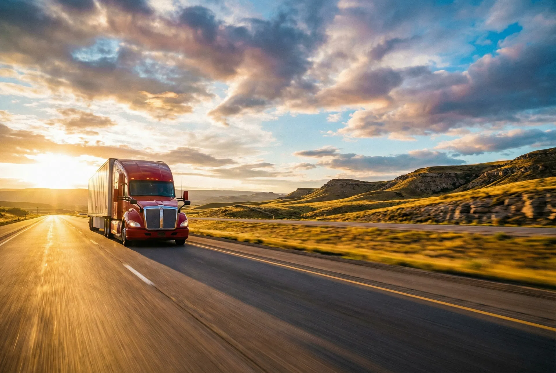 NIWO freight truck on highway