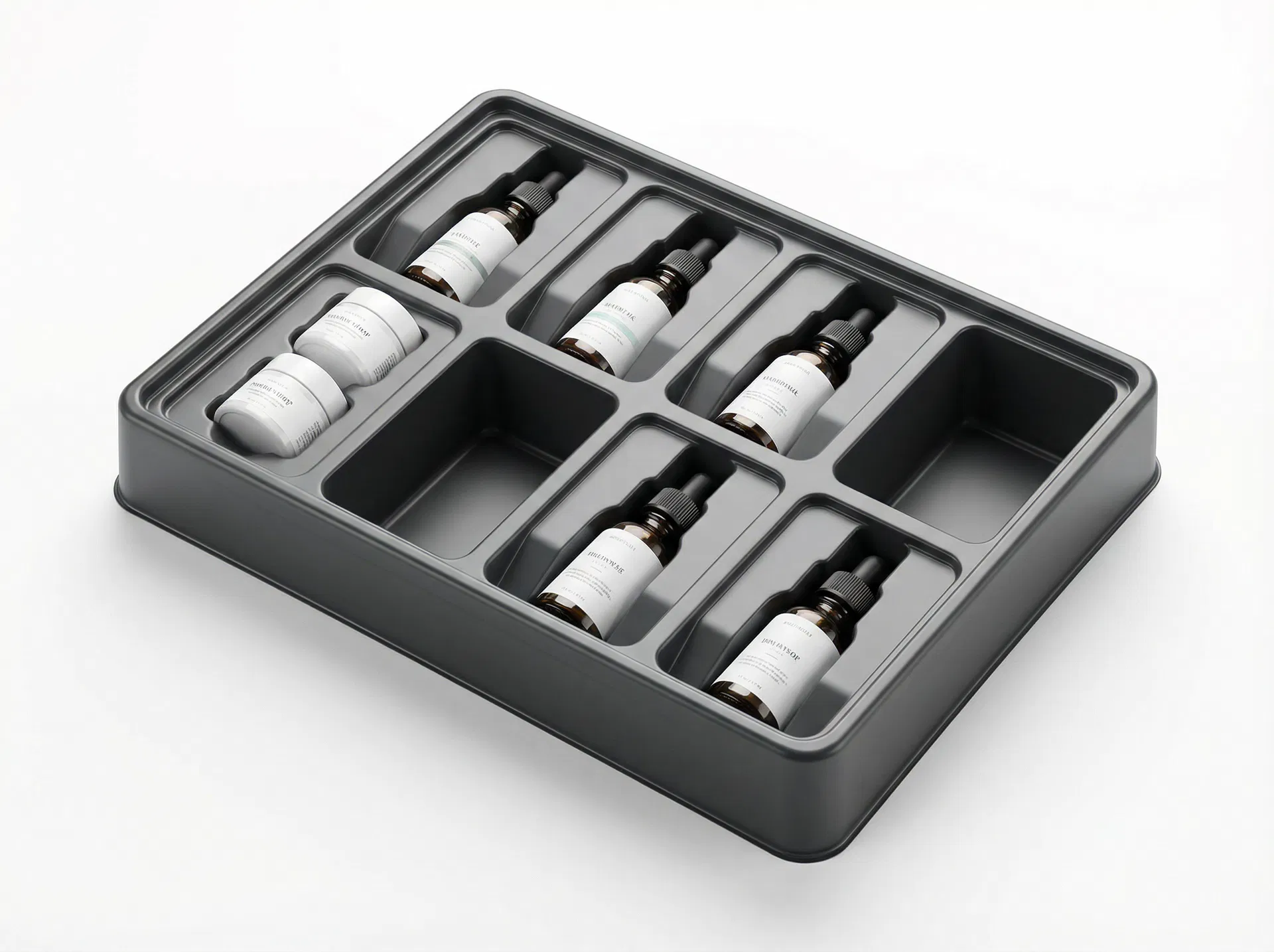 Multi-Compartment Packaging Trays - thermoforming pattern design by Birkett CAD Services