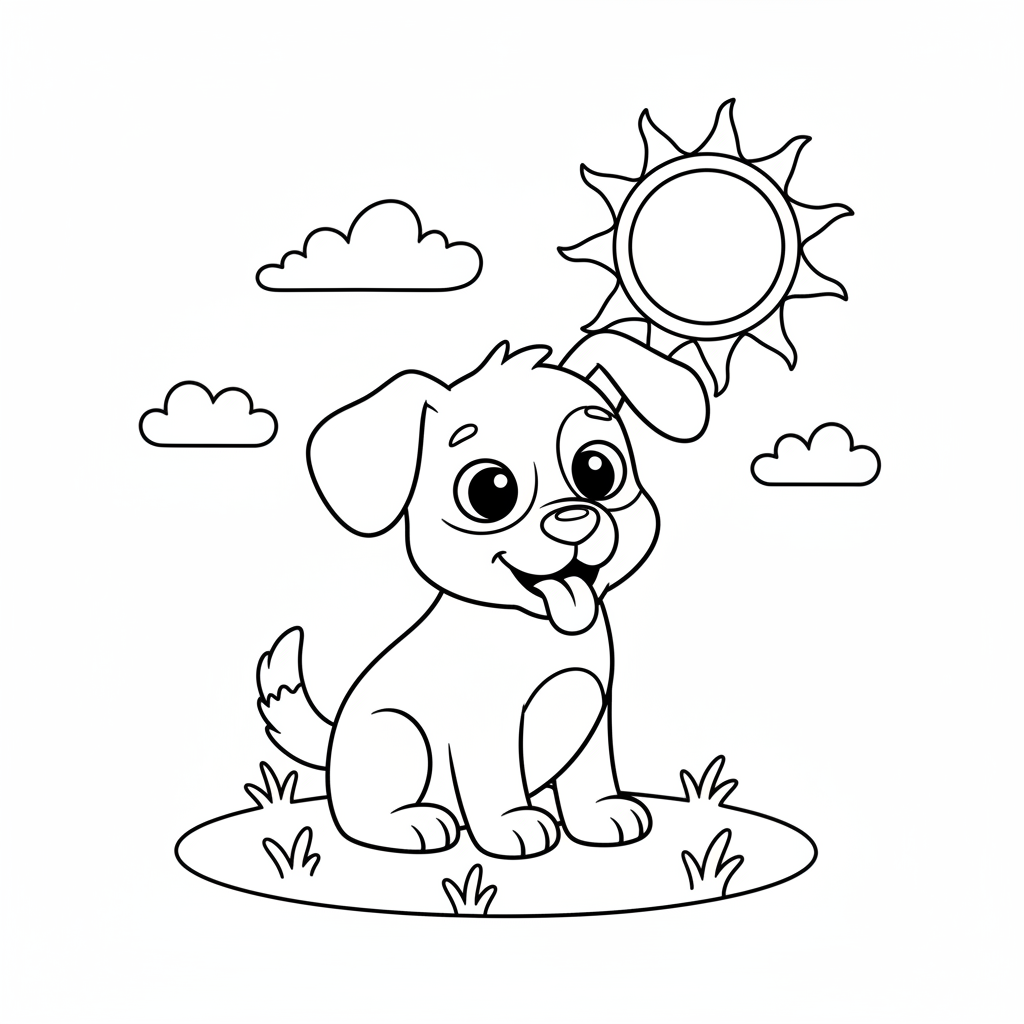 Ein süßer Hund mit großen