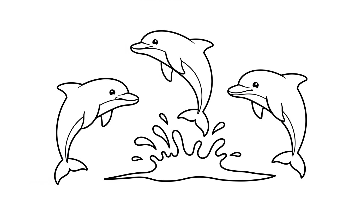Delfine haben Spass