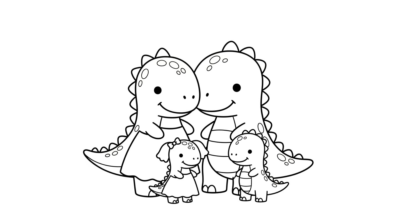 Dinosaurier Familie