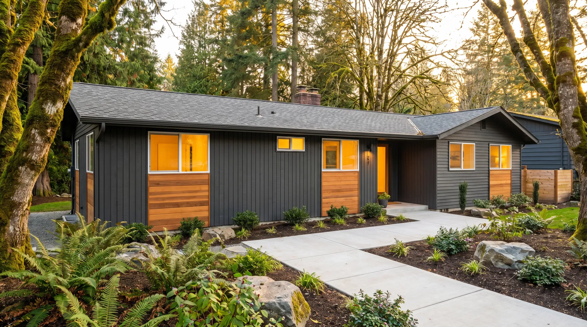 Updated exterior curb appeal