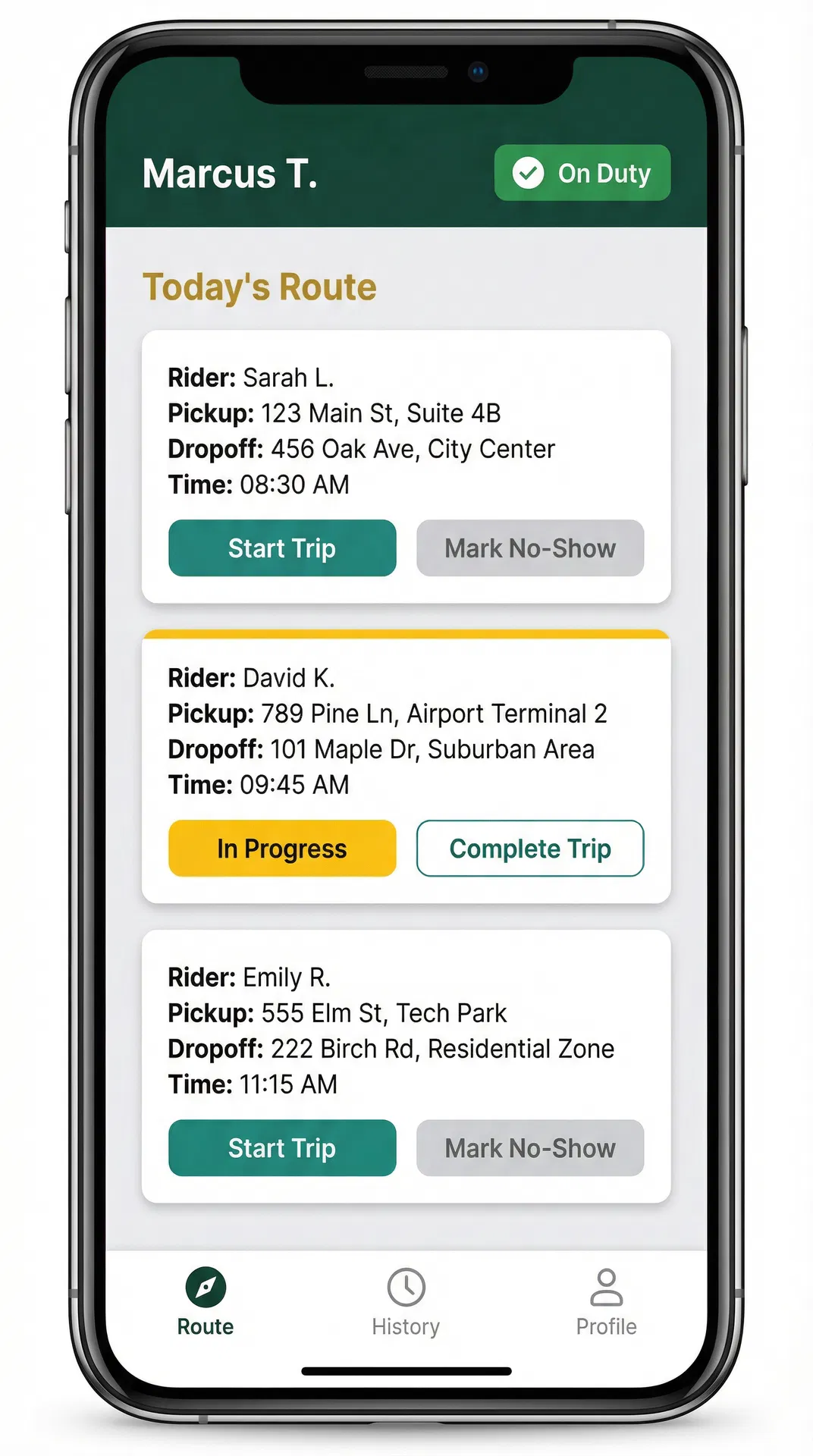 Rydeworks Driver App