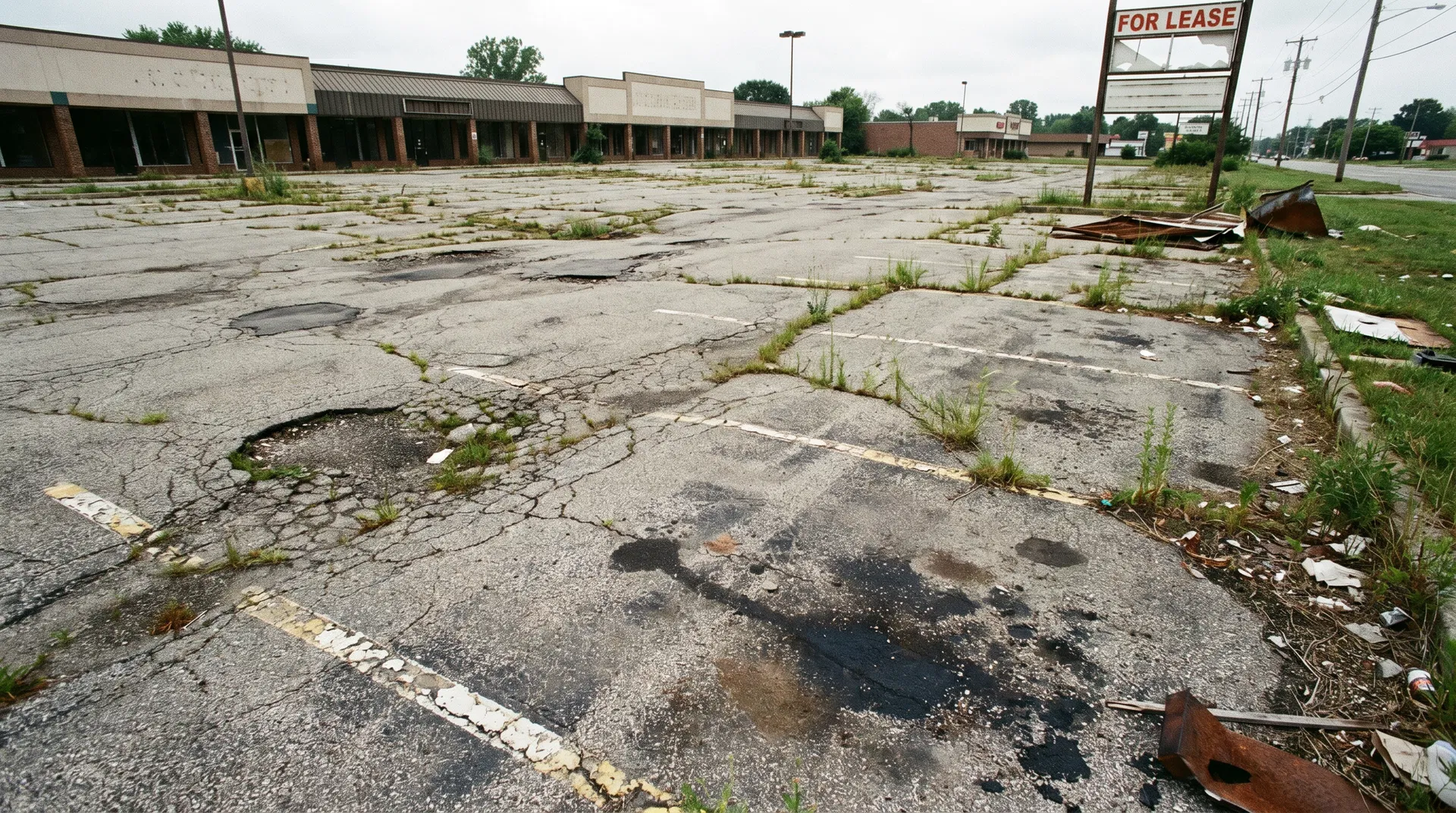 Parking Lot Restoration before