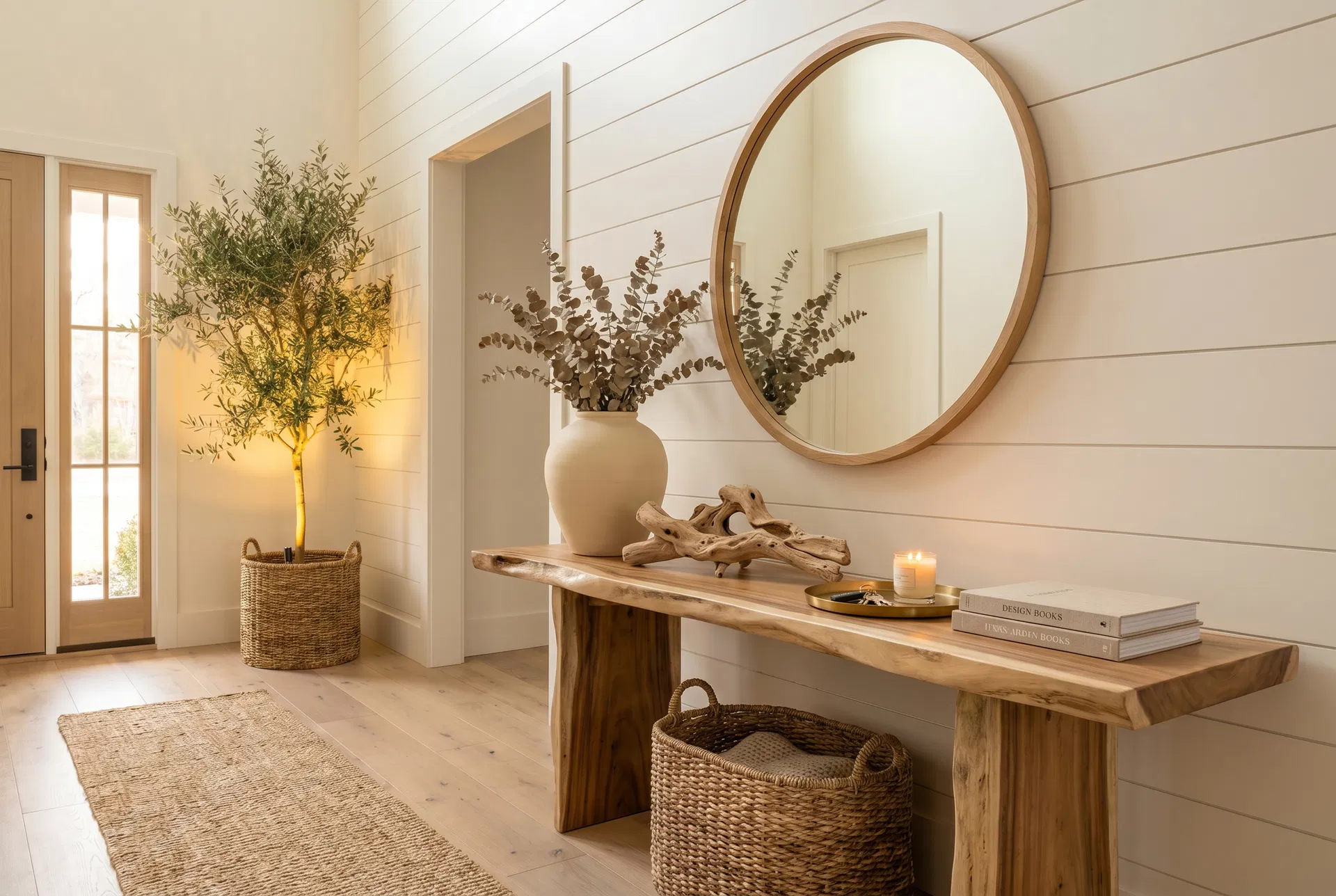 Professionally designed entryway demonstrating the impact of expert design guidance