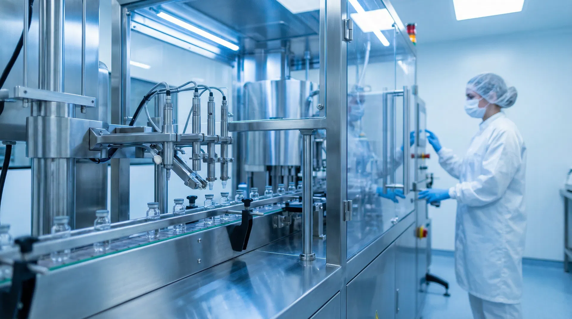 Pharmaceutical cleanroom filling line