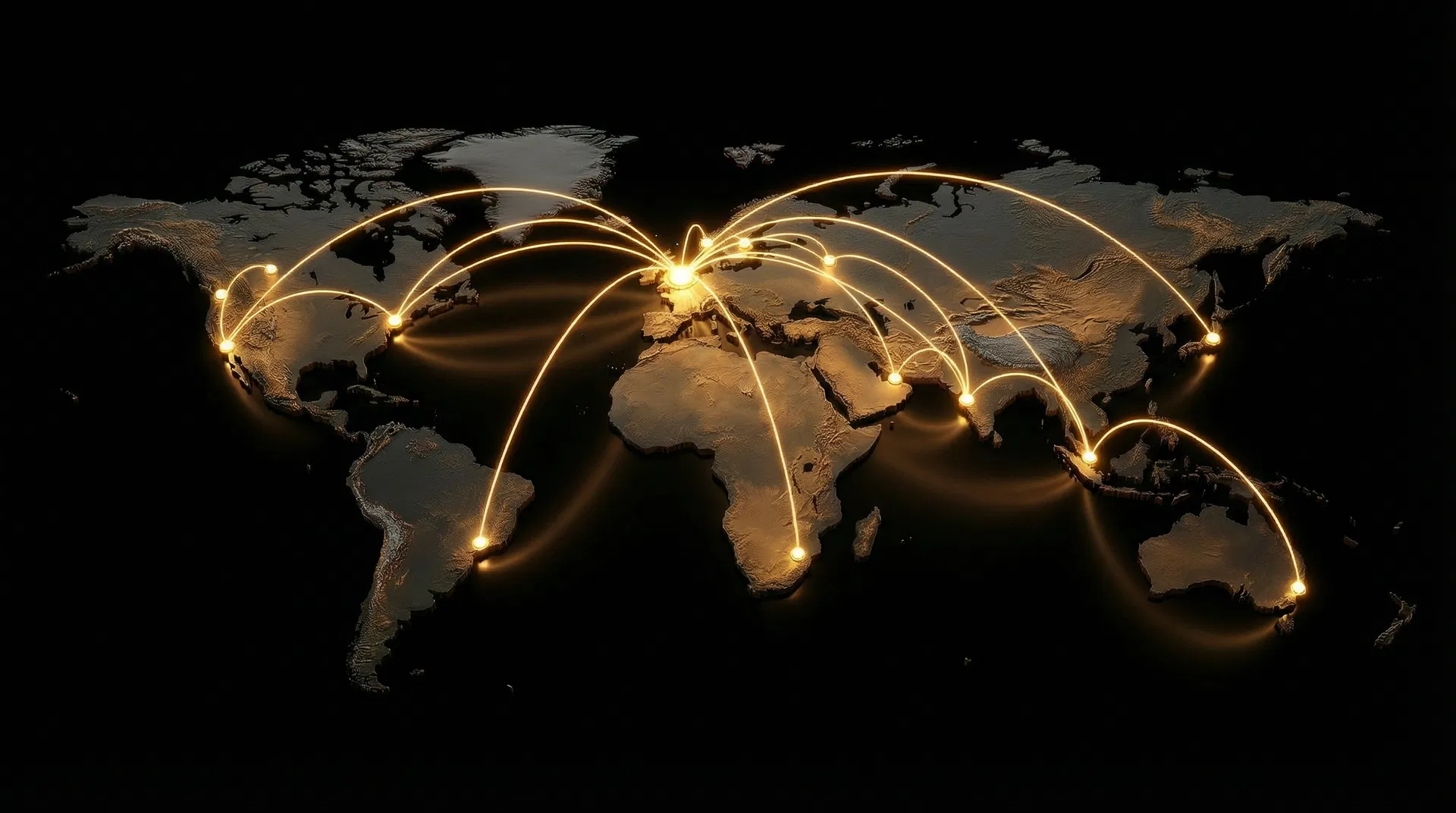 Global Connected Café Network Map
