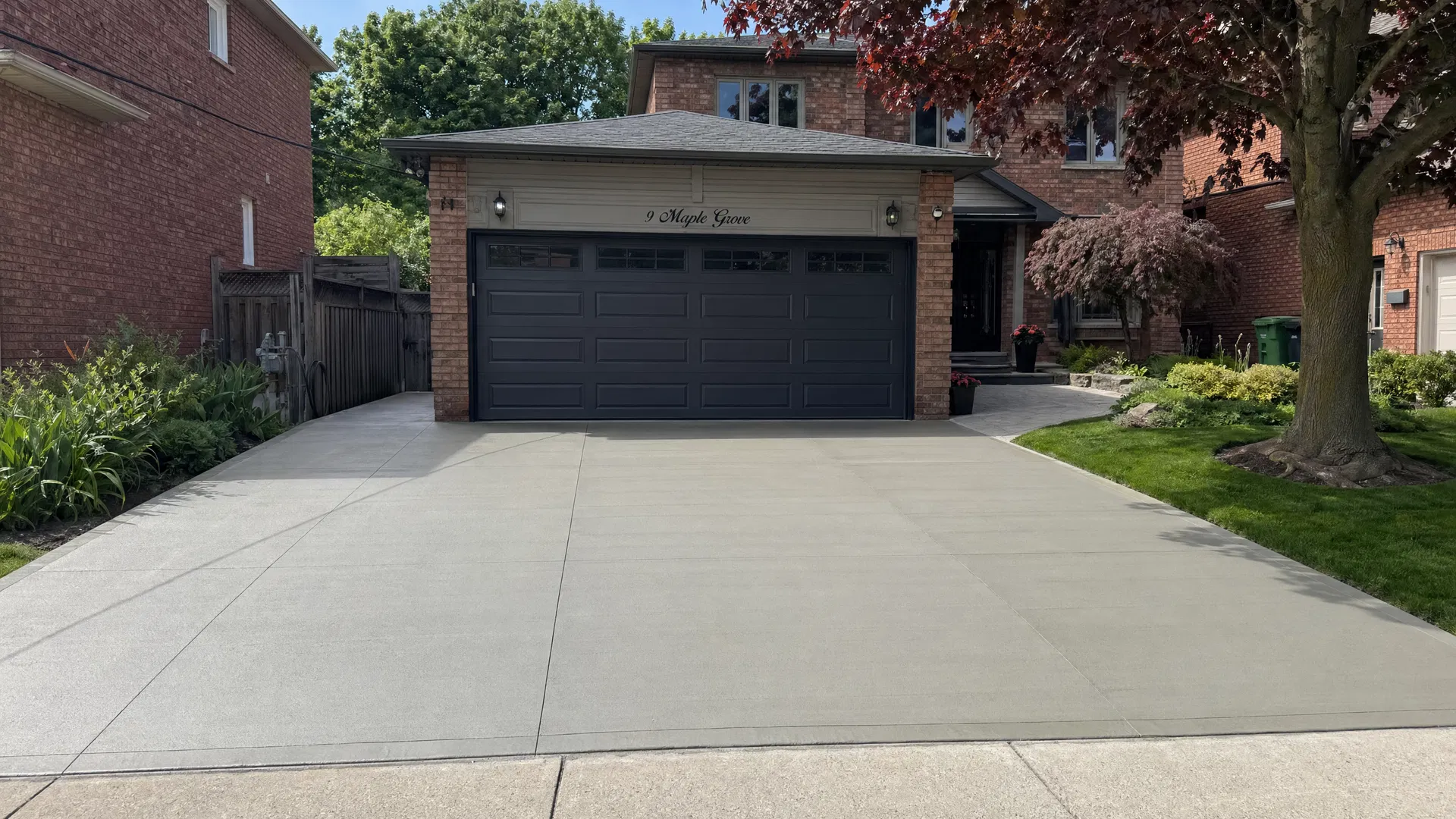 Stamped Concrete Driveway - After