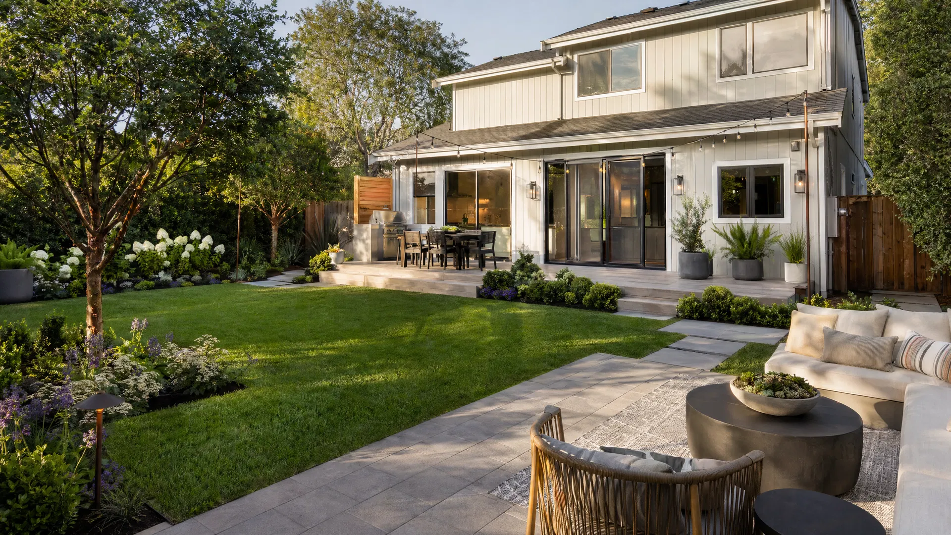 Modern Backyard Transformation - After