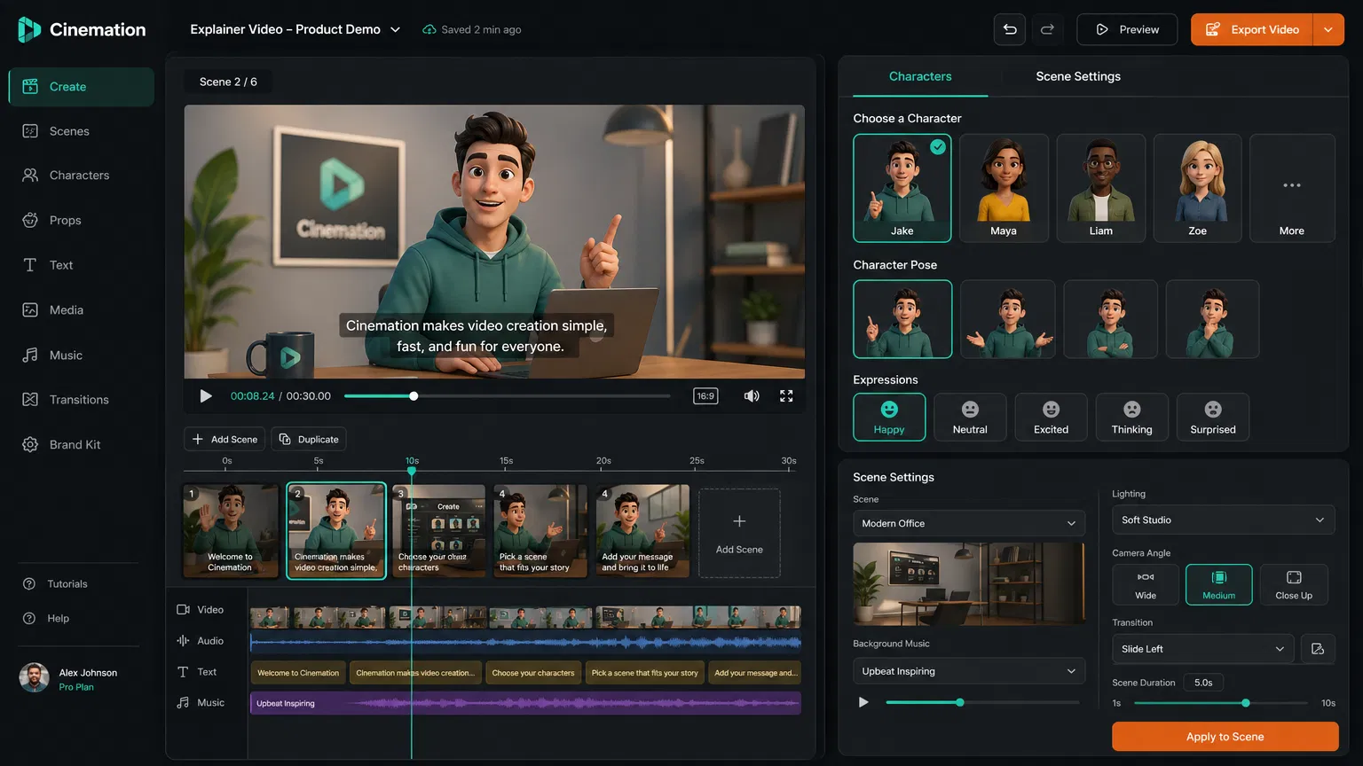 Cinemation Dashboard